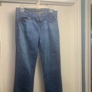 J Brand Women's Straight-Leg Jeans in Classic Blue Denim